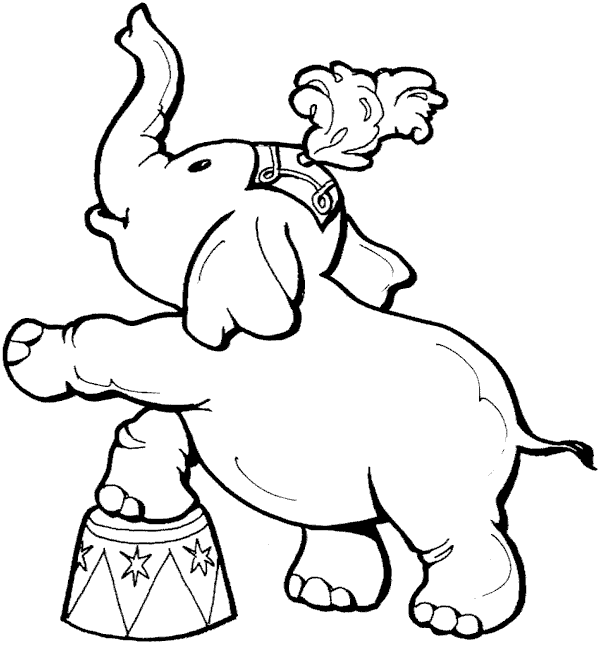 Elephant coloring #2, Download drawings