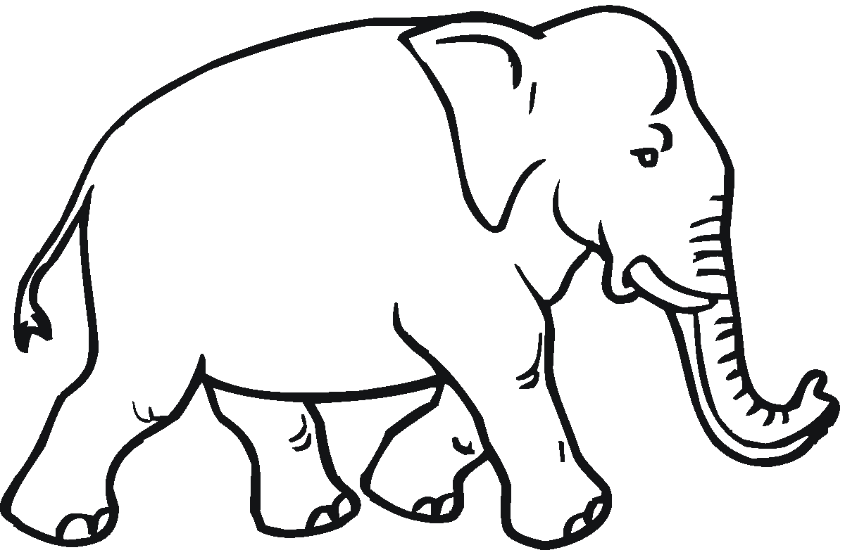 Elephant coloring #6, Download drawings