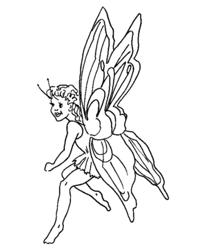 Elf Fairy coloring #11, Download drawings