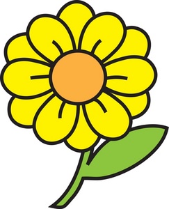 Yellow Flower clipart #3, Download drawings
