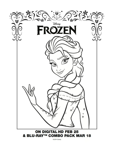 Elsa (Frozen) coloring #10, Download drawings