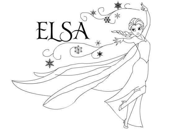 Elsa (Frozen) coloring #19, Download drawings