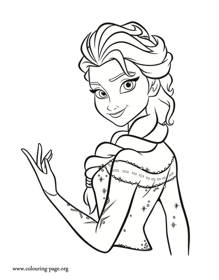 Elsa (Frozen) coloring #6, Download drawings