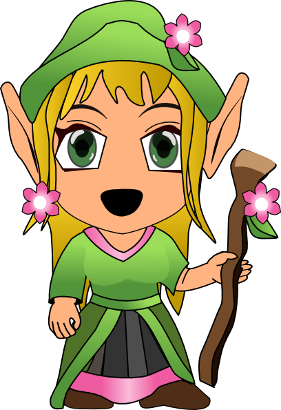 Elven clipart #1, Download drawings