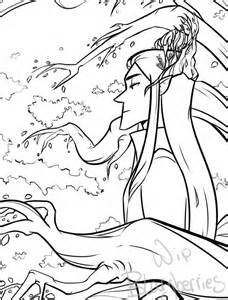 Elvish coloring #1, Download drawings