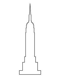 Empire State Building coloring #13, Download drawings