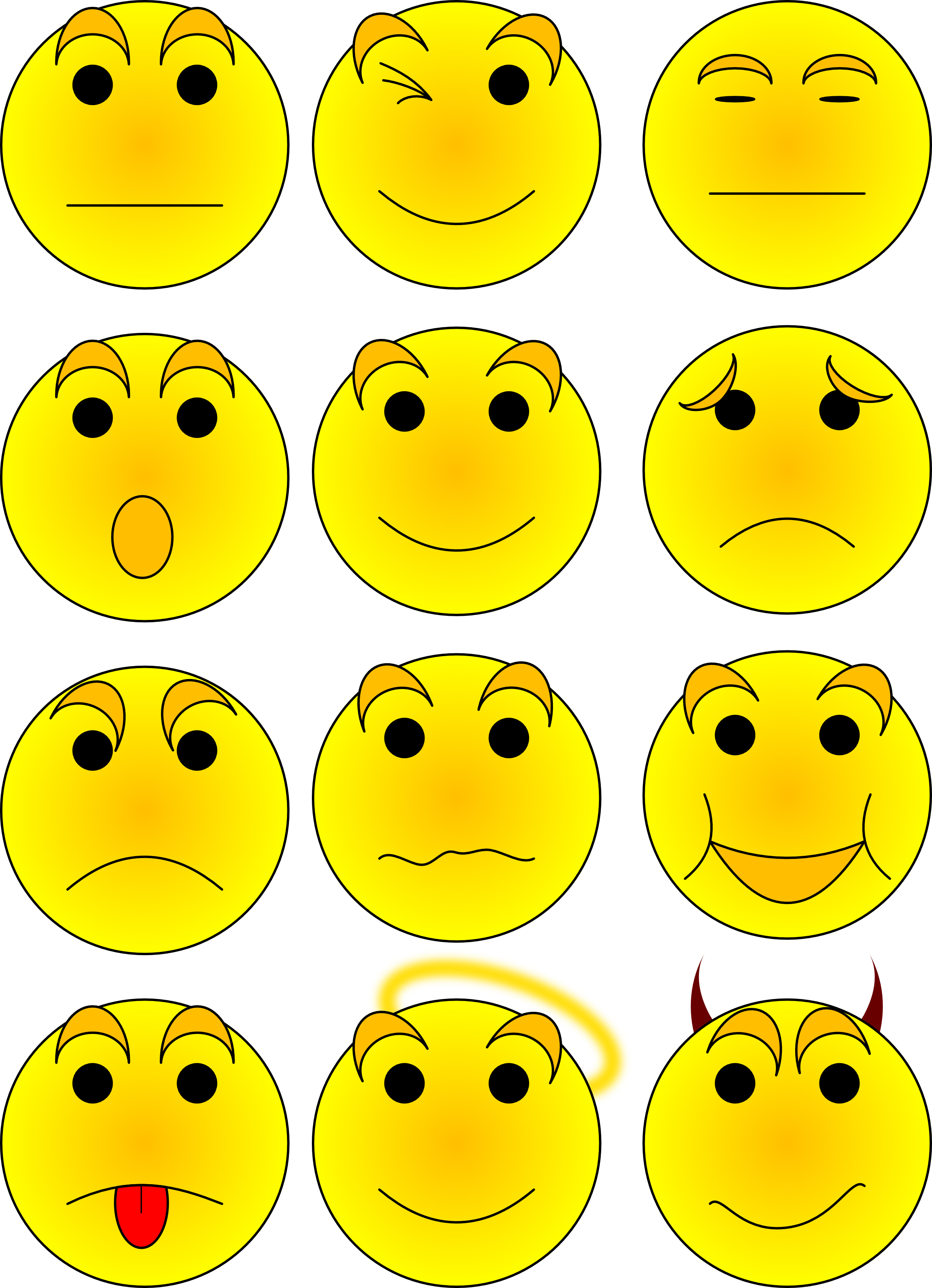 Expression clipart #3, Download drawings