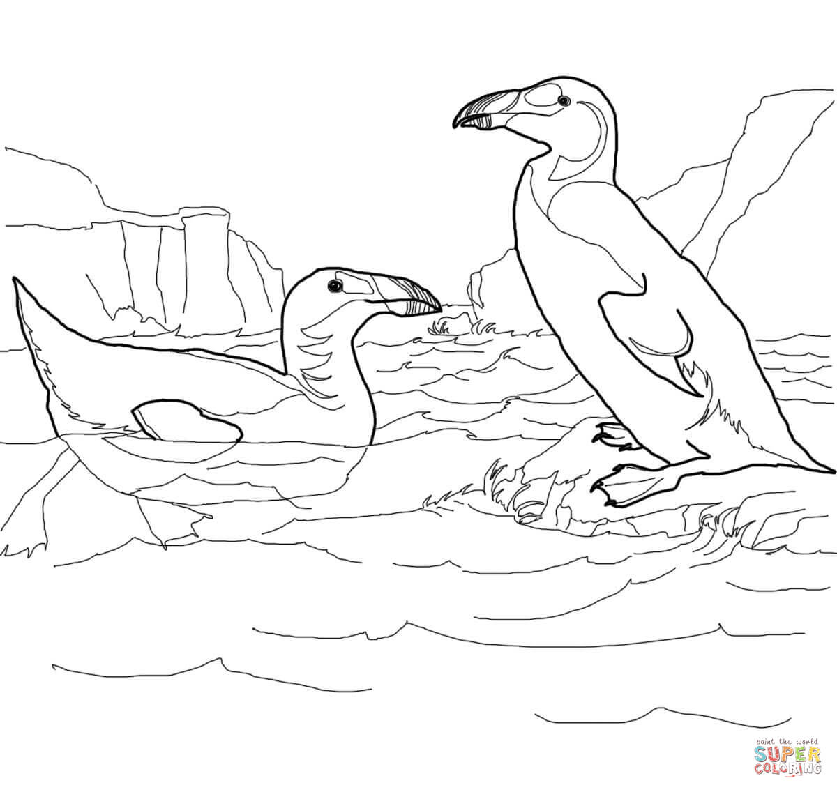 Extinct coloring #3, Download drawings