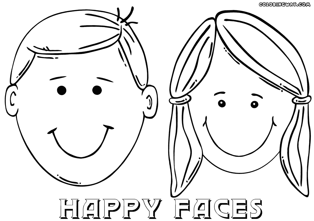 Face coloring #20, Download drawings