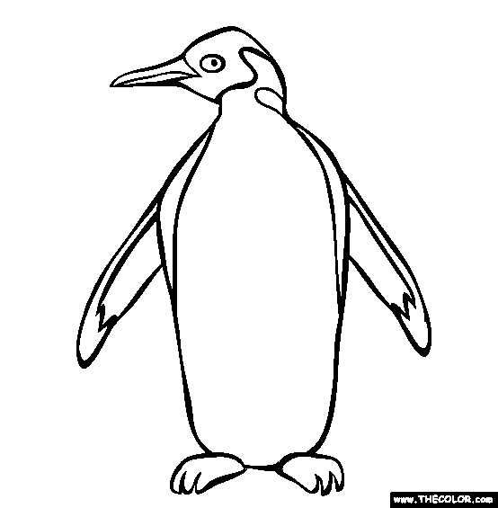 Penguin coloring #13, Download drawings