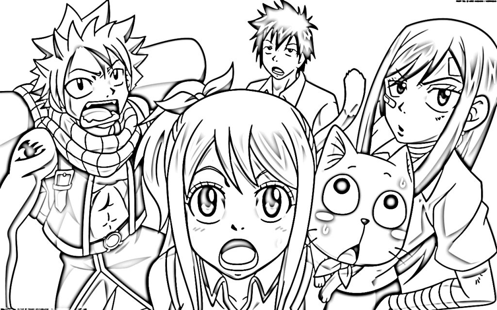 Fairy Tail coloring #9, Download drawings