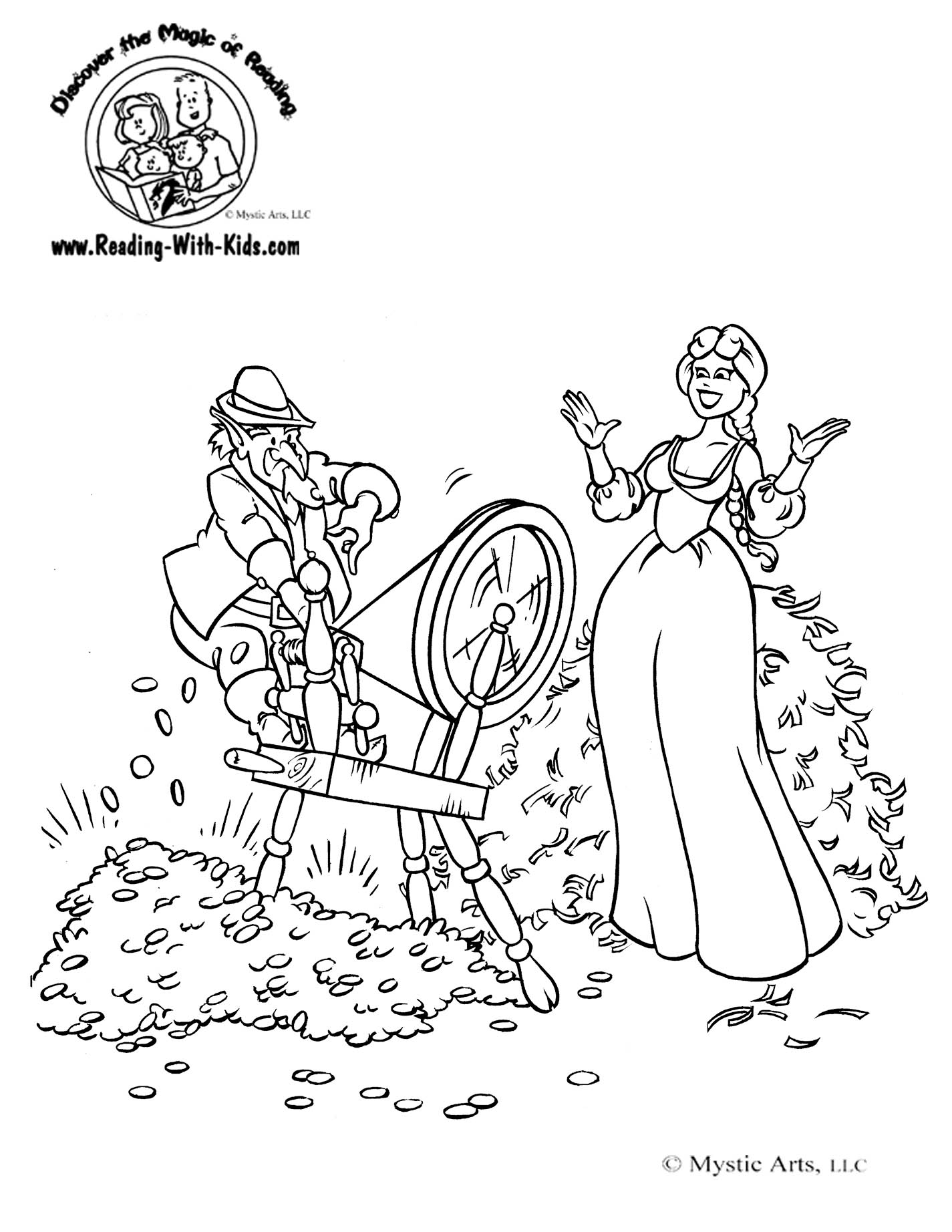 Fairytale coloring #7, Download drawings