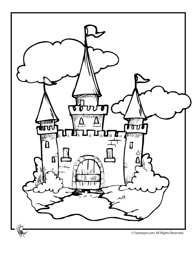 Fairytale coloring #6, Download drawings