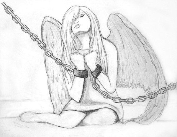 Fallen Angel coloring #3, Download drawings