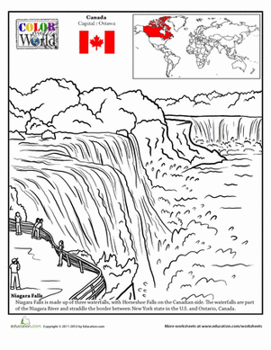Niagara Falls coloring #20, Download drawings