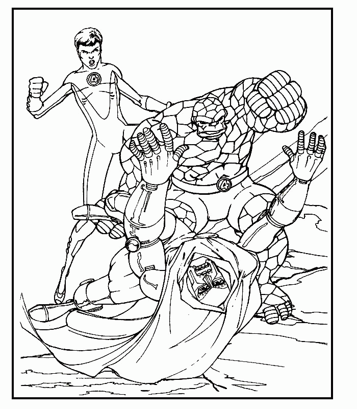 Fantastic Four coloring #16, Download drawings