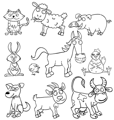 Farm Animals coloring #11, Download drawings