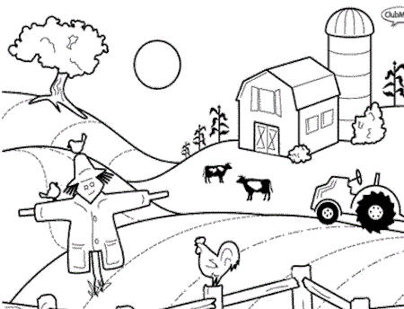 Farm coloring #9, Download drawings