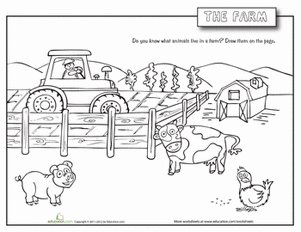 Farm coloring #16, Download drawings