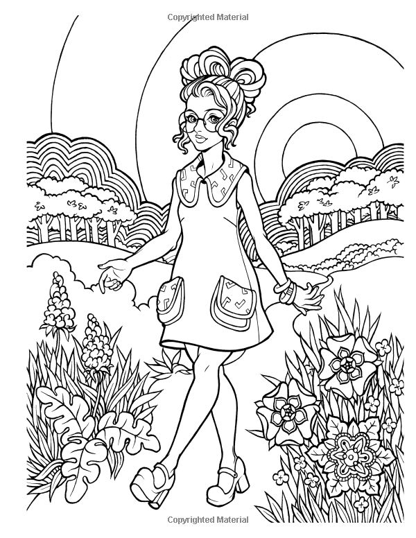 Fashion coloring #3, Download drawings