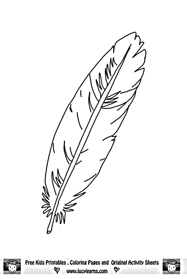 Feather coloring #20, Download drawings