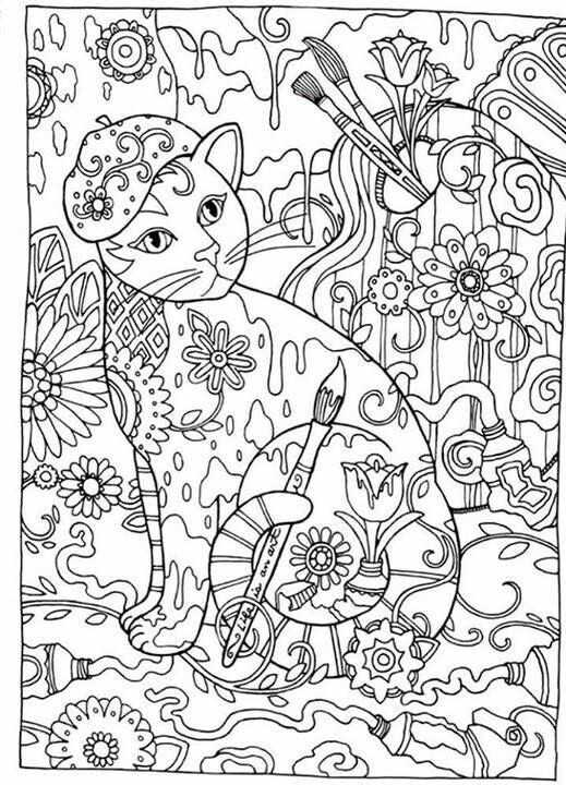 Feline coloring #8, Download drawings
