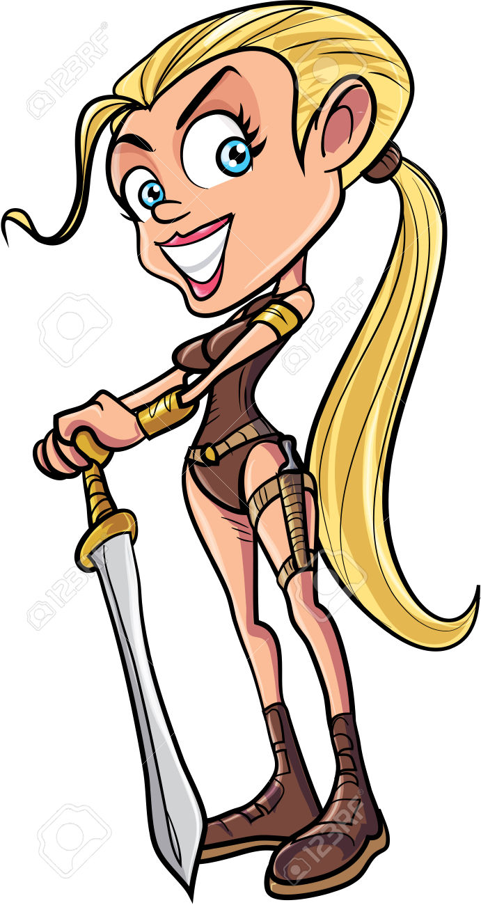 Female Warrior clipart #4, Download drawings