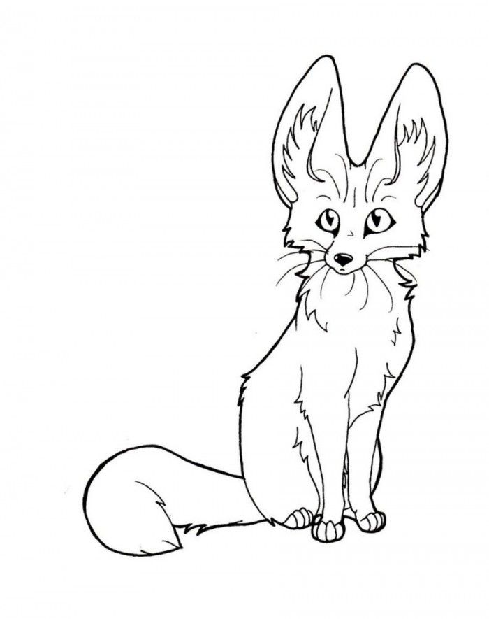Fennec Fox coloring #16, Download drawings