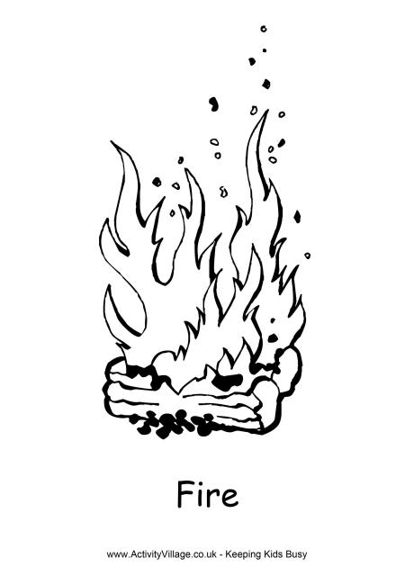 Fire coloring #17, Download drawings