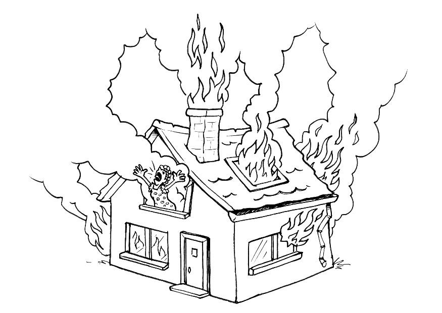 Fire coloring #13, Download drawings