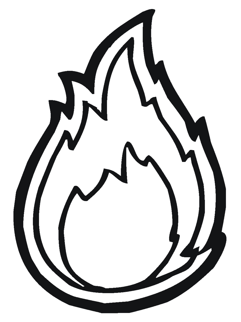 Fire coloring #19, Download drawings