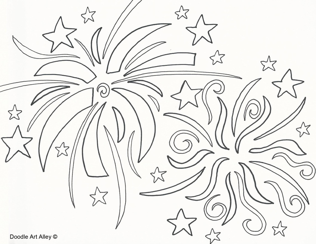 Fireworks coloring #3, Download drawings