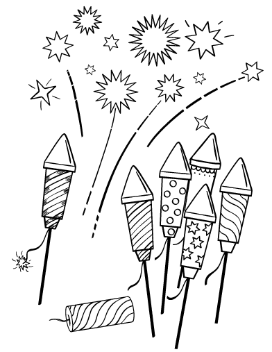 Fireworks coloring #20, Download drawings