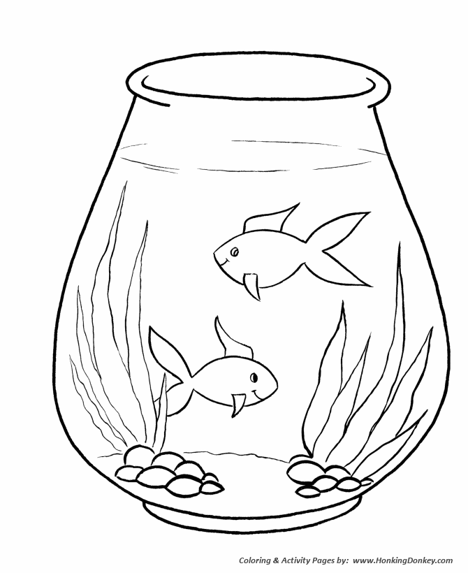 Fish Bowl coloring #11, Download drawings