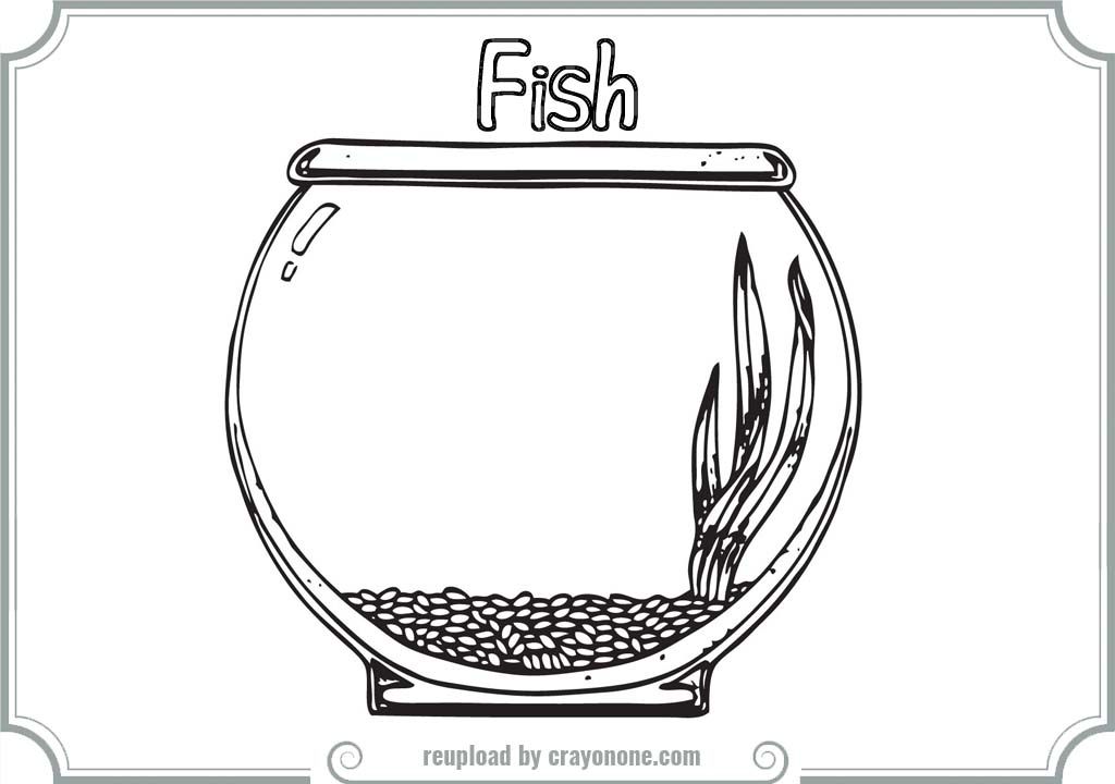 Fish Bowl coloring #6, Download drawings