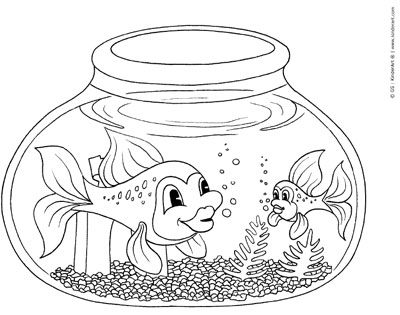 Fish Bowl coloring #14, Download drawings