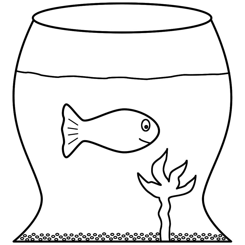 Fish Bowl coloring #15, Download drawings