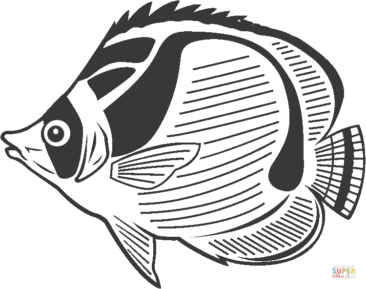 Butterflyfish coloring #19, Download drawings