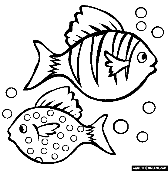 Fish coloring #13, Download drawings