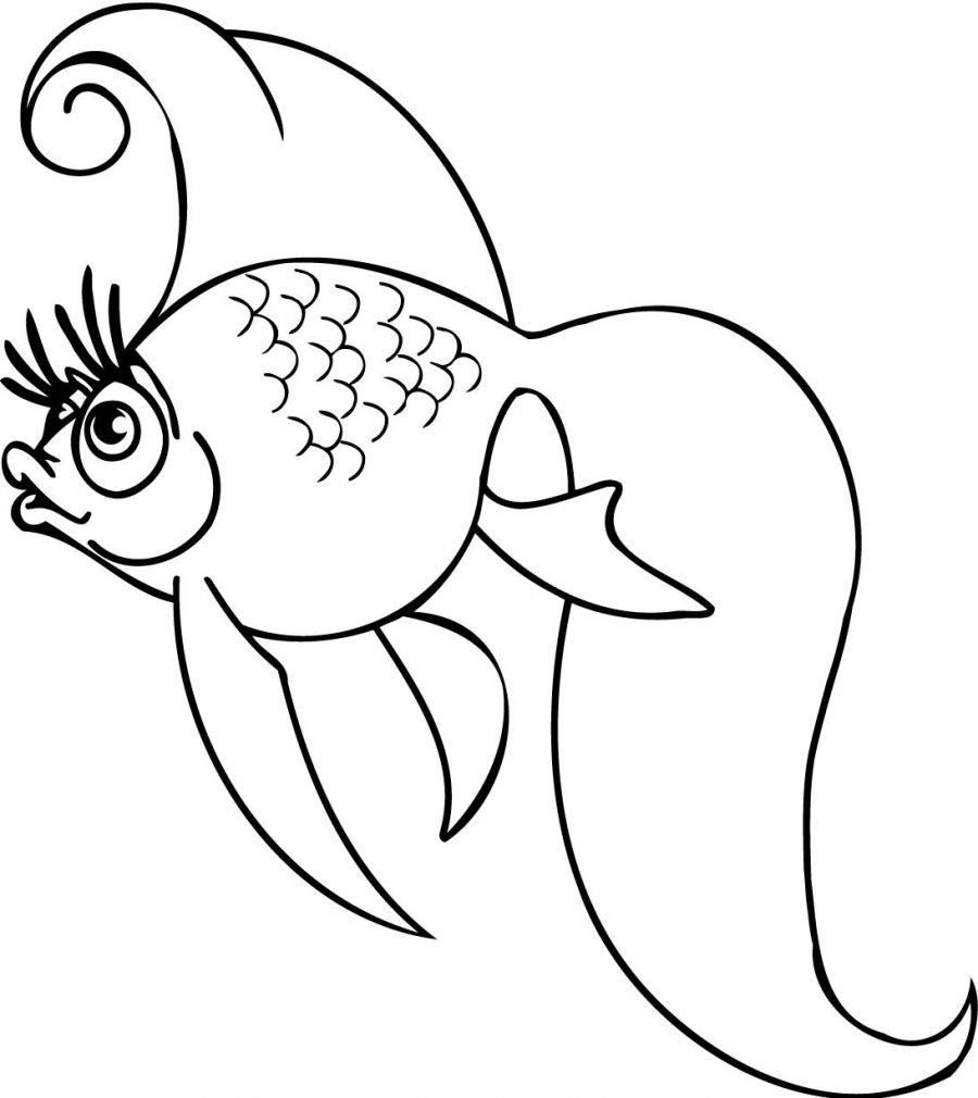 Fish Girl coloring #2, Download drawings