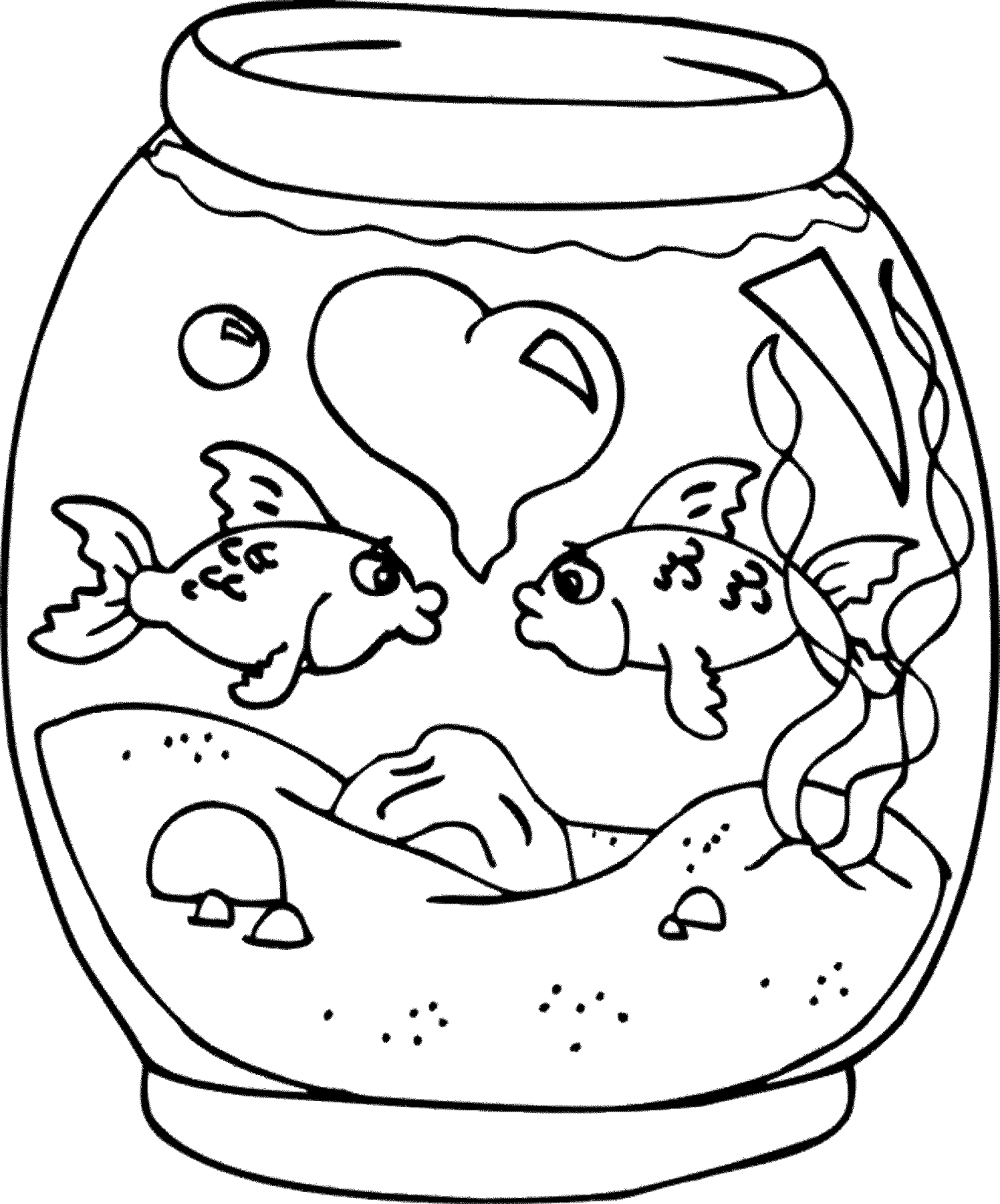 Fish Tank coloring #9, Download drawings