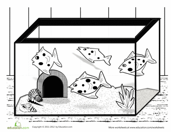 Fish Tank coloring #7, Download drawings
