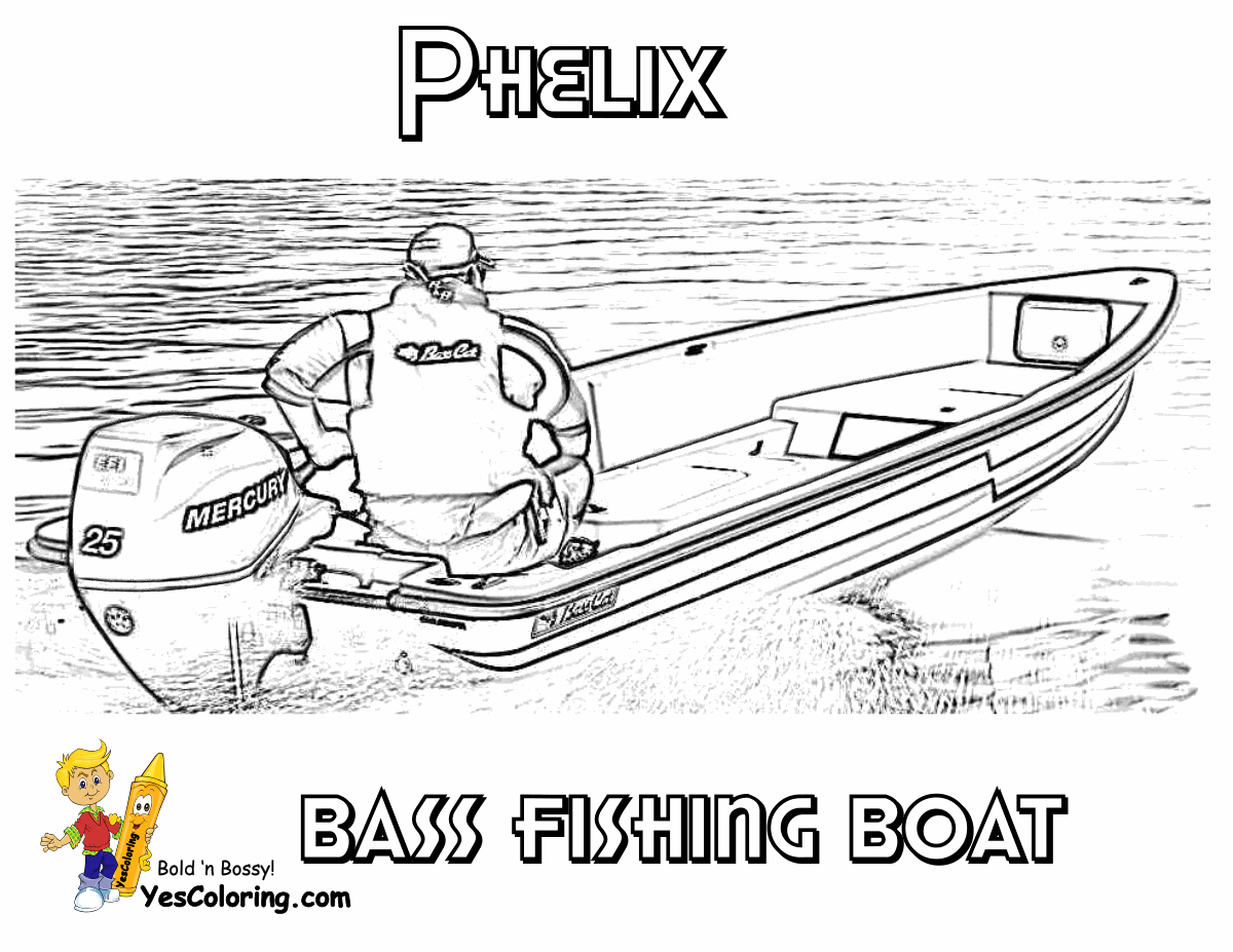 Fishing Boat coloring #10, Download drawings
