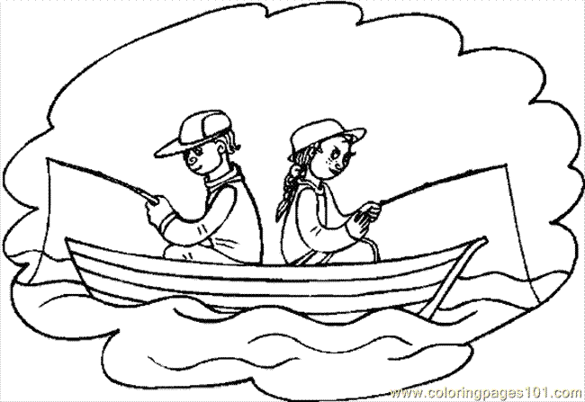 Fishing coloring #7, Download drawings