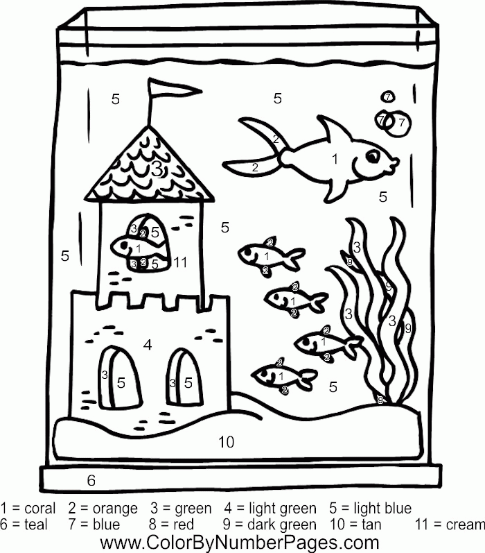Fish Tank coloring #5, Download drawings