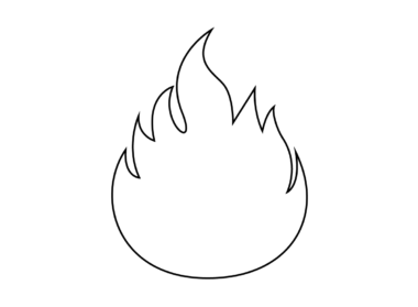 Flame coloring #6, Download drawings