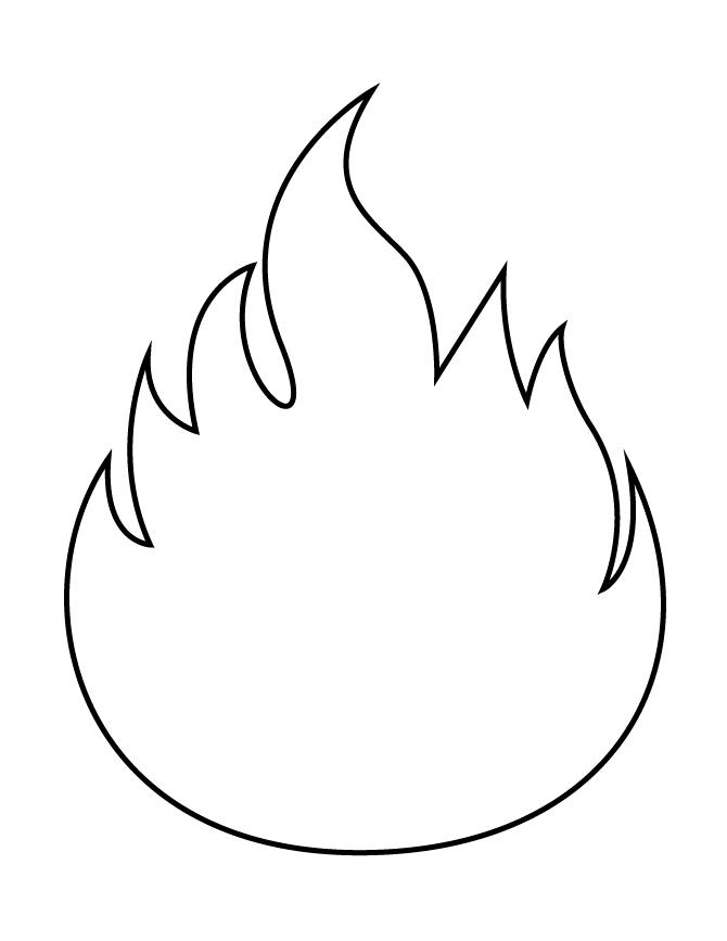 Flame coloring #4, Download drawings