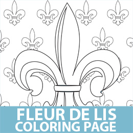 Fleur-de-lis coloring #15, Download drawings
