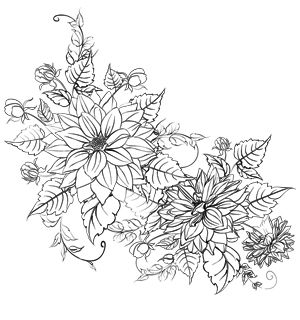 Florais coloring #19, Download drawings