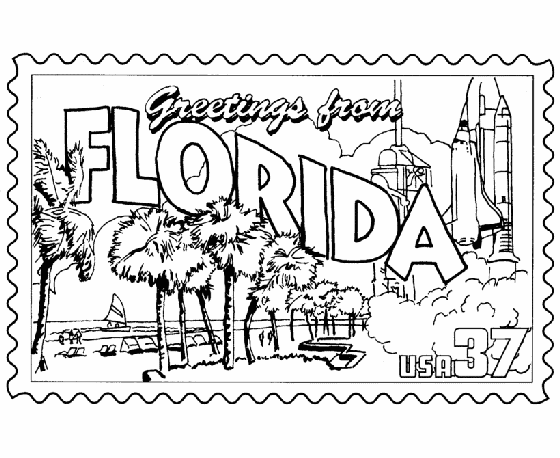 Florida coloring #3, Download drawings